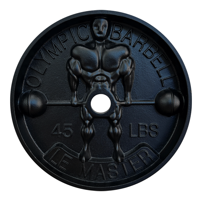 Signature Fitness 45-Pound Weight Set | 5FT Standard Barbell With Cast Iron Plates | Home Gym Strength Training